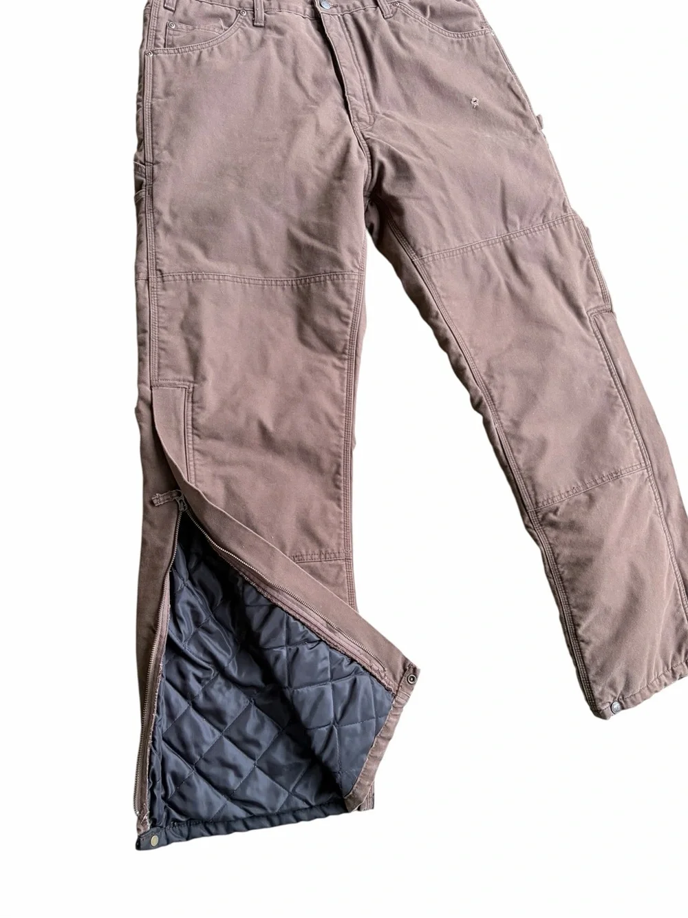 Berne Mens Highland Washed Duck Insulated Cargo-Style Work Pants